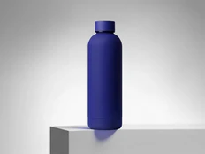 Термобутылка с медной изоляцией Waterline Cask, soft-touch, тубус, 500 мл, синяя фото