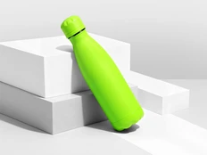 Термобутылка вакуумная Color It Vacuum Bottle C1, soft touch, 500 мл, салатовая фото