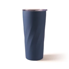 Термокружка Radmir, soft touch, 600 мл, темно-синяя фото