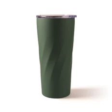 Термокружка Radmir, soft touch, 600 мл, темно-зеленая фото