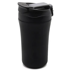 Термокружка с двойными стенками Molly, черная фото