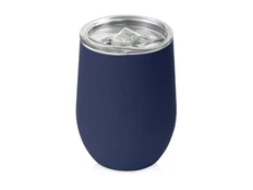 Термокружка Vacuum mug C1, soft touch, 370 мл, темно-синяя фото
