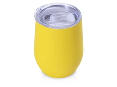 Термокружка Vacuum Mug C1, soft touch, 370 мл, желтая фото