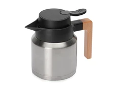 Термокувшин вакуумный Brew, 850 мл, серебристый / черный фото