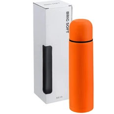 Термос Brig Soft, 500 мл, оранжевый фото
