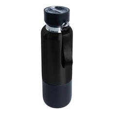 Термос c ланьярдом и манжетой Hike, 500 мл, черный фото