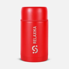 Термос для еды Relaxika 1000, красный фото