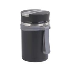 Термос для еды «Take away», 600 мл, пудра, черный фото