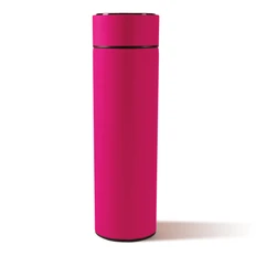 Термос Mark LED, soft touch, 500 мл, розовый фото