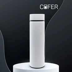 Термос с датчиком температуры Cofer Reactor, белый фото