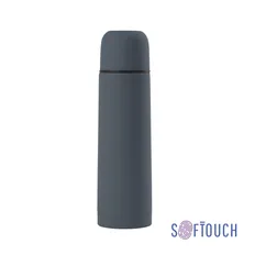 Термос Softouch «Крит», soft touch, 500 мл, серый фото
