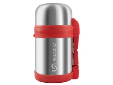 Термос универсальный для еды и напитков Relaxika «201», 800 мл, серебристый фото