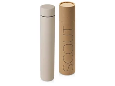 Термос Waterline Scout, soft-touch, бежевый фото