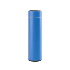 Термос заварочный с индикацией температуры Softouch «Финикс», 500 мл, синий фото