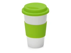 Термостакан фарфоровый с двойными стенками Toronto, зеленый / белый фото