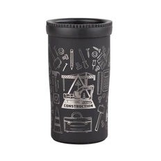 Термостакан «Миссури» c гравировкой «Строитель», покрытие soft touch, 280 мл, черный фото