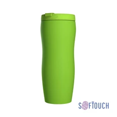 Термостакан Монтана, покрытие soft touch, 0,4 л., зеленый фото