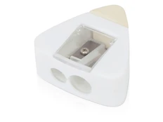 Точилка с ластиком Easy Duo, белая фото