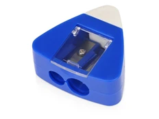 Точилка с ластиком Easy Duo, синяя фото