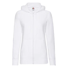 Толстовка женская Fruit of the Loom Ladies Lightweight Hooded Sweat, белая фото