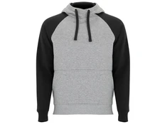 Толстовка мужская Roly Badet, черная / серая фото