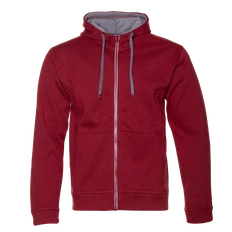 Толстовка мужская с капюшоном на молнии Stan 18, 320 гр/м2, бордовая фото
