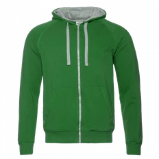 Толстовка мужская с капюшоном на молнии Stan 61, 260 гр/м2, зеленая фото