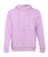 Толстовка мужская с капюшоном на молнии TH Clothes Amsterdam 320, розовая фото