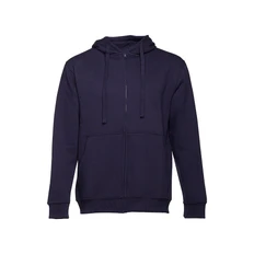 Толстовка мужская с капюшоном на молнии TH Clothes Amsterdam, темно-синяя фото
