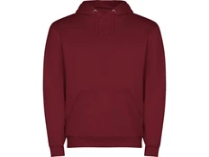 Толстовка мужская с капюшоном Roly Capucha, бордовая фото