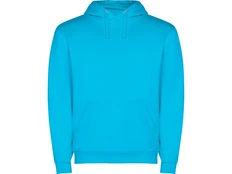 Толстовка мужская с капюшоном Roly Capucha, бирюзовая фото