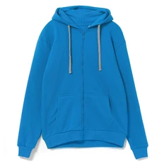 Толстовка на молнии с капюшоном Molti Siverga, бирюзовая фото