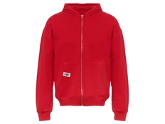 Толстовка оверсайз с капюшоном на молнии U Basic Monaco, красная фото