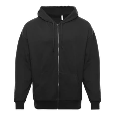 Толстовка с капюшоном футер без начеса Stan Oversize Zip, 240 гр/м2, черная фото