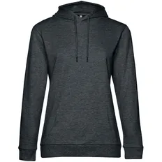 Толстовка с капюшоном женская B&C Hoodie, антрацитовая фото