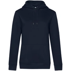 Толстовка с капюшоном женская B&C Queen, темно-синяя фото