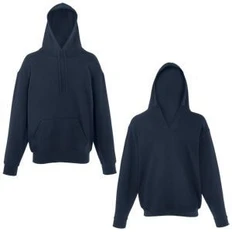 Толстовка мужская Fruit of the Loom Unique Hoodie, синяя фото