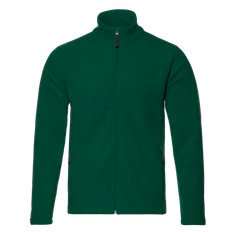 Толстовка унисекс на молнии микрофлис Stan 21, темно-зеленая фото