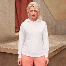 Толстовка женская Fruit of the Loom Lightweight, черная фото