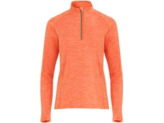 Толстовка женская с воротом на молнии Roly Melbourne, оранжевая фото