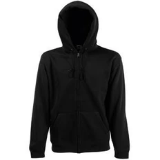 Толстовка мужская Fruit of the Loom Zip Through Hooded Sweat, черная фото