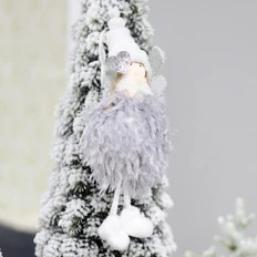 Украшение новогоднее «Рождественский ангел Беатриче», серое фото