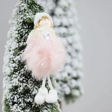 Украшение новогоднее «Рождественский ангел Брайтенс», розовое фото