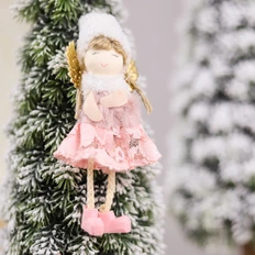 Украшение новогоднее «Рождественский ангел Свитс», розовое фото