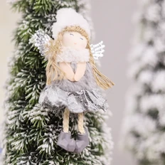 Украшение новогоднее «Рождественский ангел Свитс», серое фото