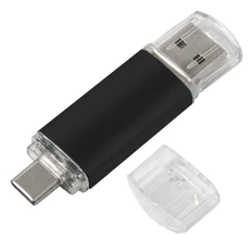 USB flash-карта металлическая Assorti OTG Type-C, 8 Гб, черная фото