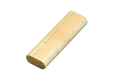 USB-флешка на 64 Гб эргономичной прямоугольной формы с округленными краями, бежевый фото