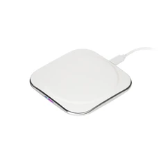 Устройство зарядное беспроводное 10W Omega, белое фото