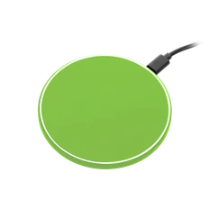 Устройство зарядное беспроводное с подсветкой Auris, 15W, салатовое фото