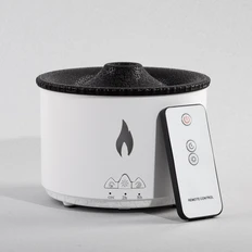 Увлажнитель воздуха с пультом ДУ Smart Volcano, с функцией ароматерапии и интерьерной подсветкой, белый фото